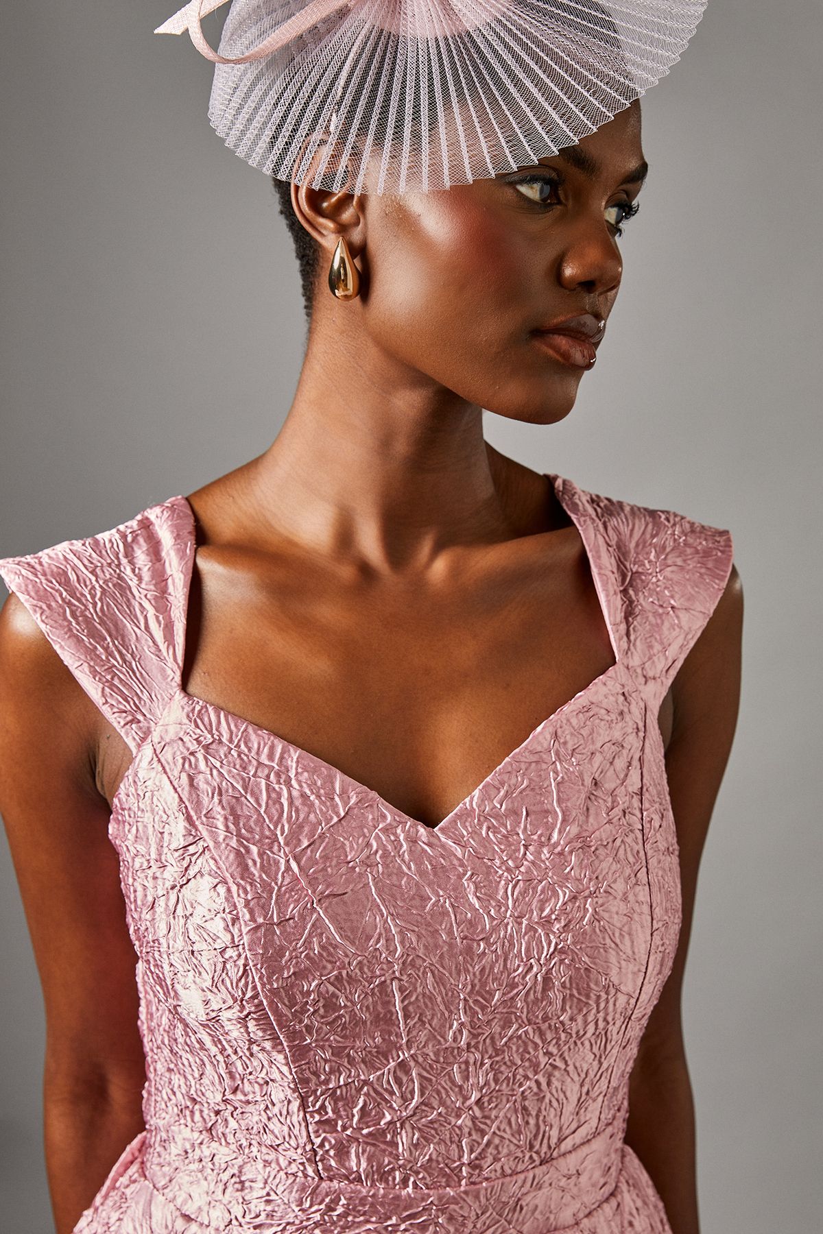 Coast Sweetheart Jacquard Midi Dress Blush image 4