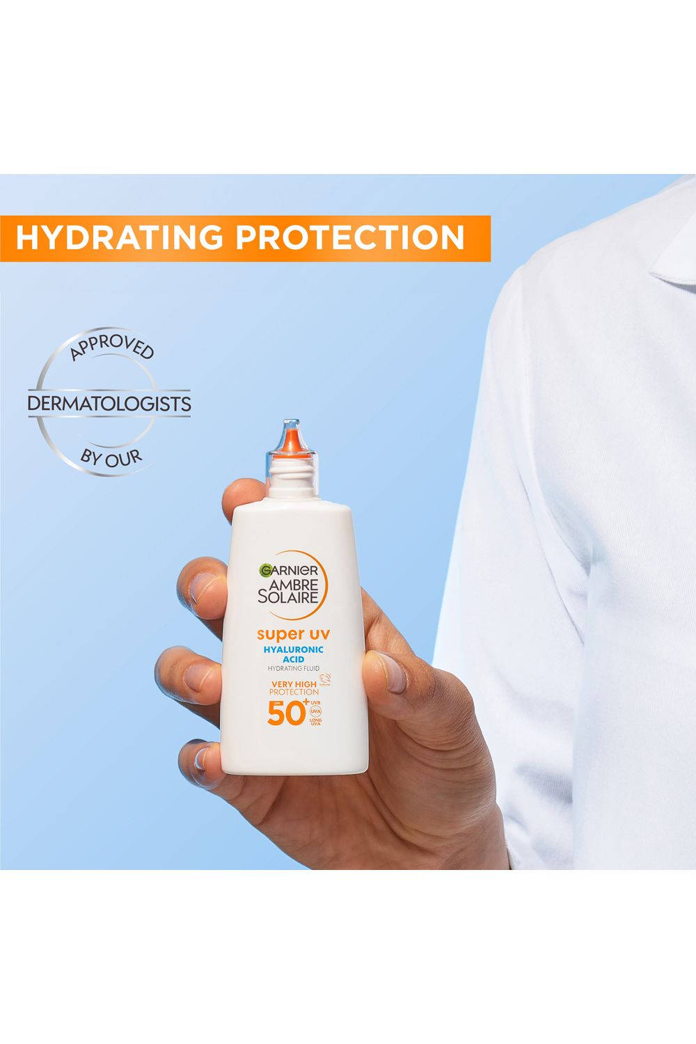 Garnier Ambre Solaire Ultra-Light Sensitive Sun Protection Face Fluid SPF50+ Multi image 5