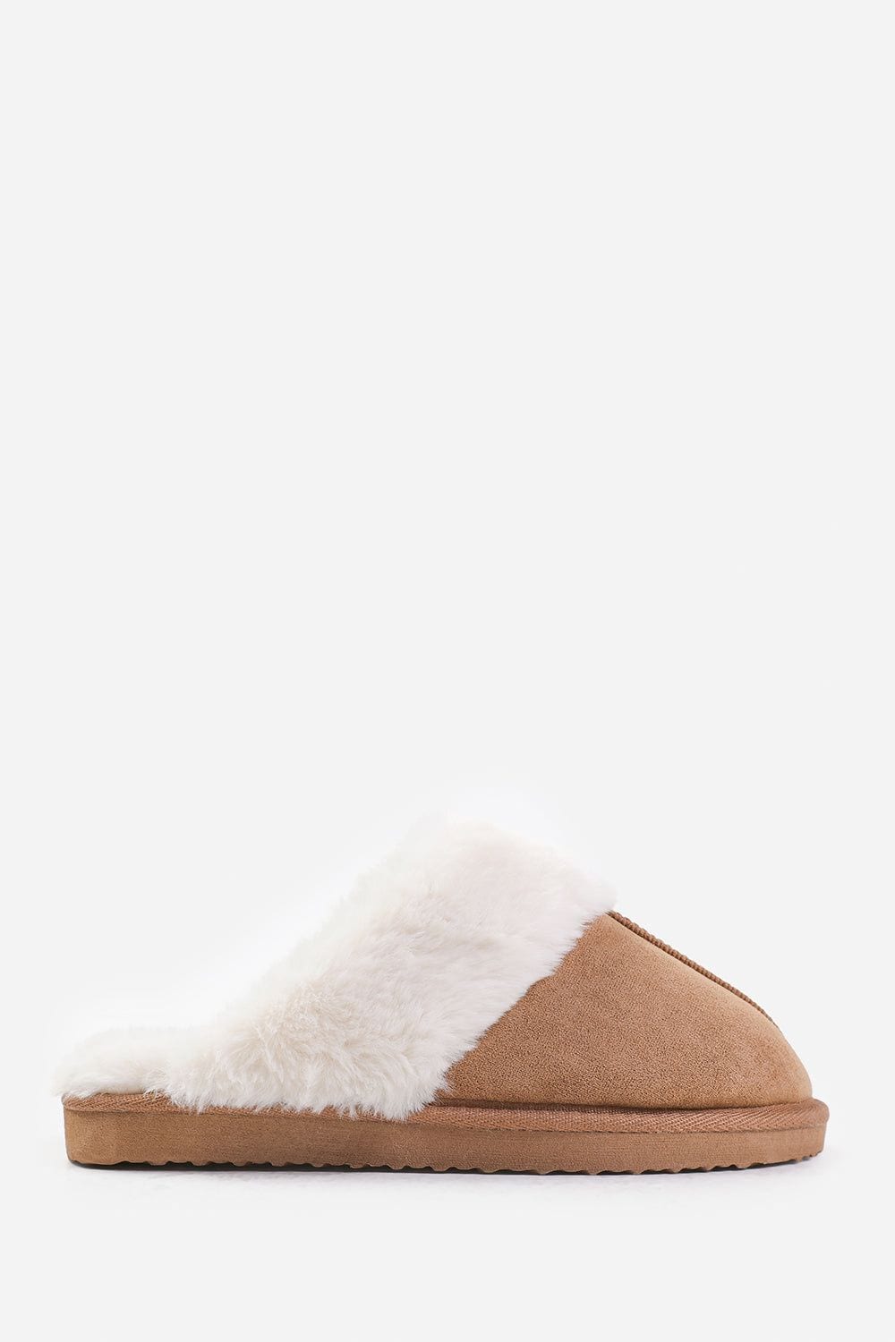 Where's That From 'Xandra' Suede Mule Slippers With Cosy Faux Fur Trim image 2