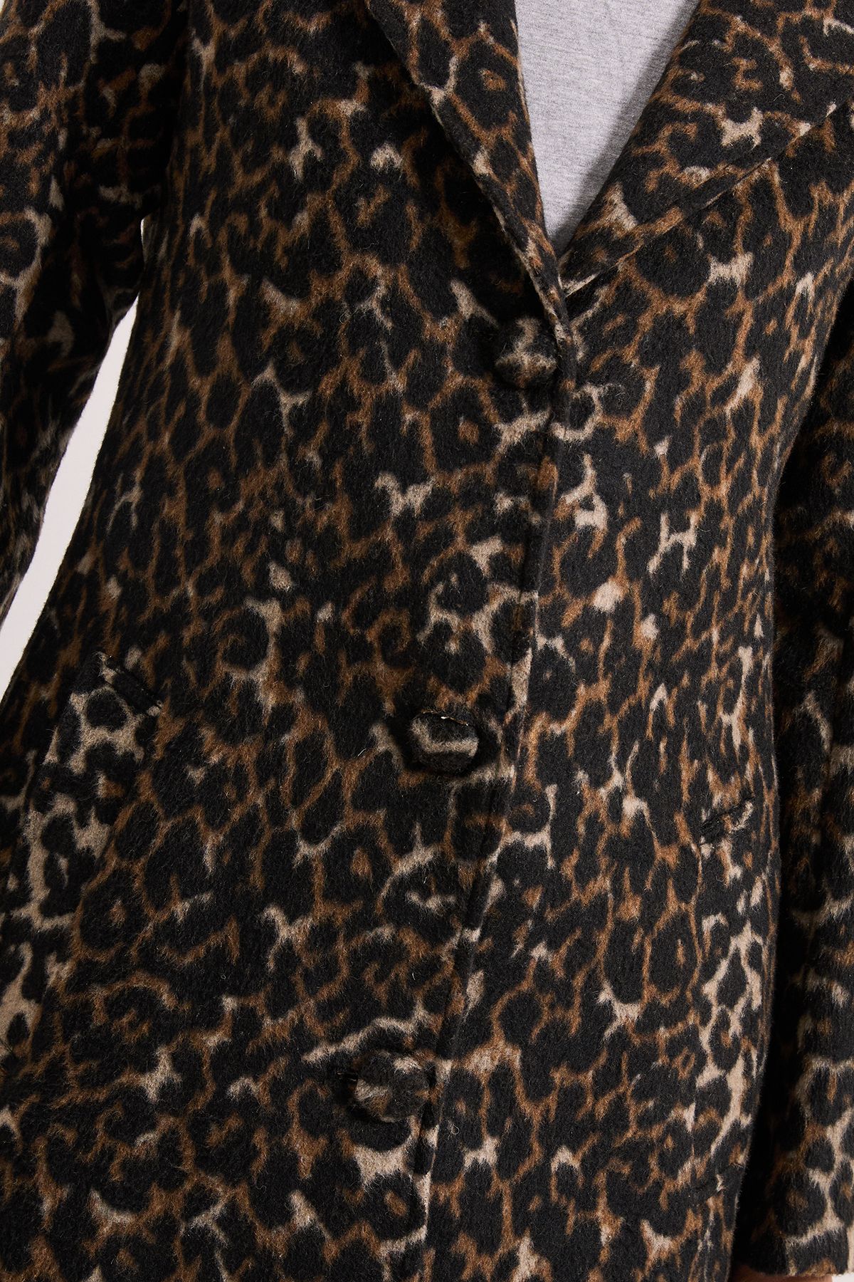 Dorothy Perkins Leopard Animal Wool Midi Coat Animal image 5
