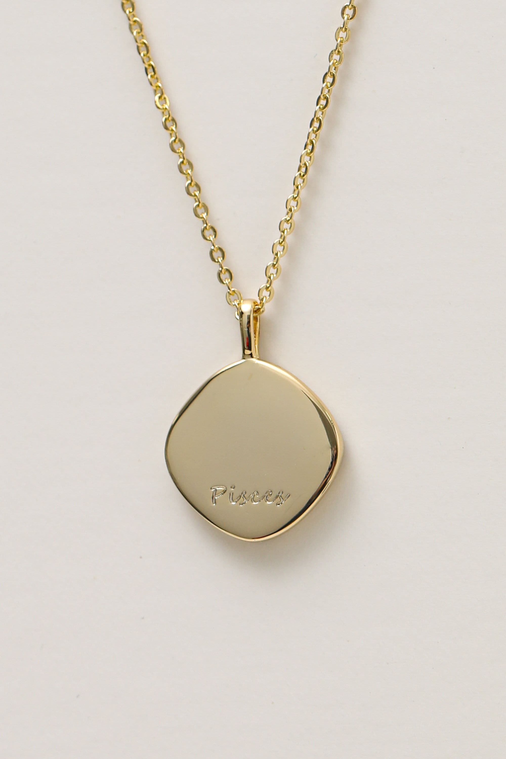 Jon Richard Gold Plated Molten Horoscope Pendant - Pisces image 3