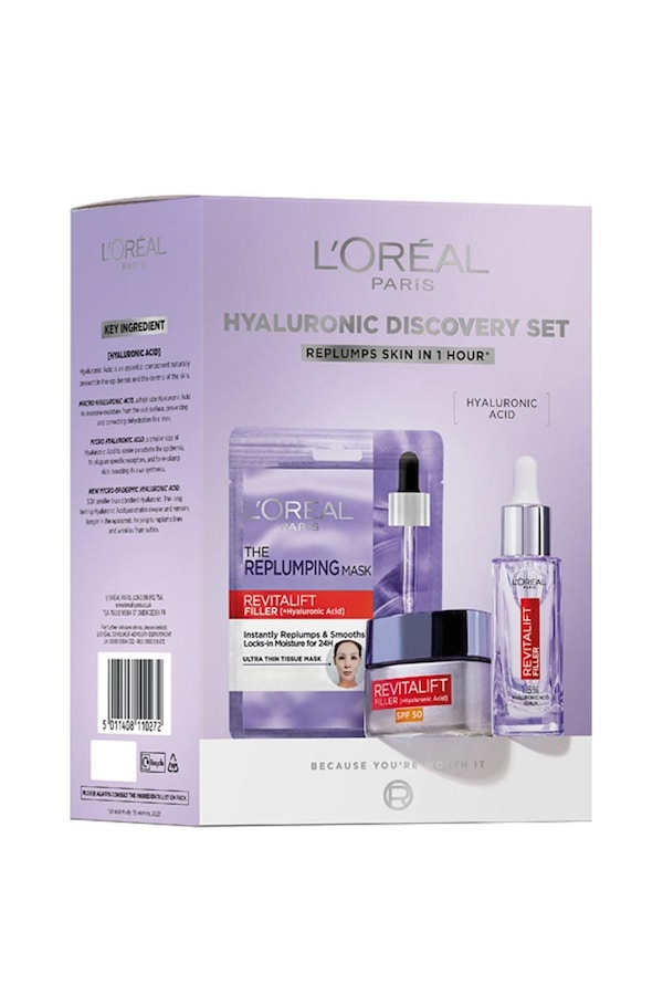 L'Oréal Paris Hyaluronic Discovery Skincare Gift Set Multi