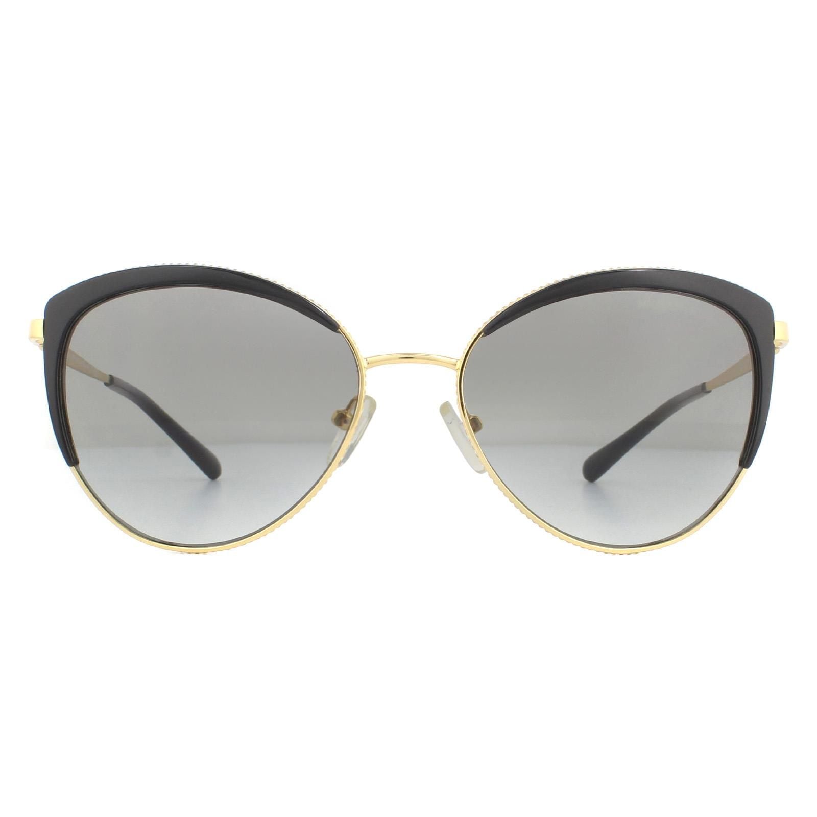 Michael Kors Cat Eye Light Gold Black Dark Grey Gradient Sunglasses image 1
