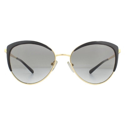 Michael Kors Cat Eye Light Gold Black Dark Grey Gradient Sunglasses