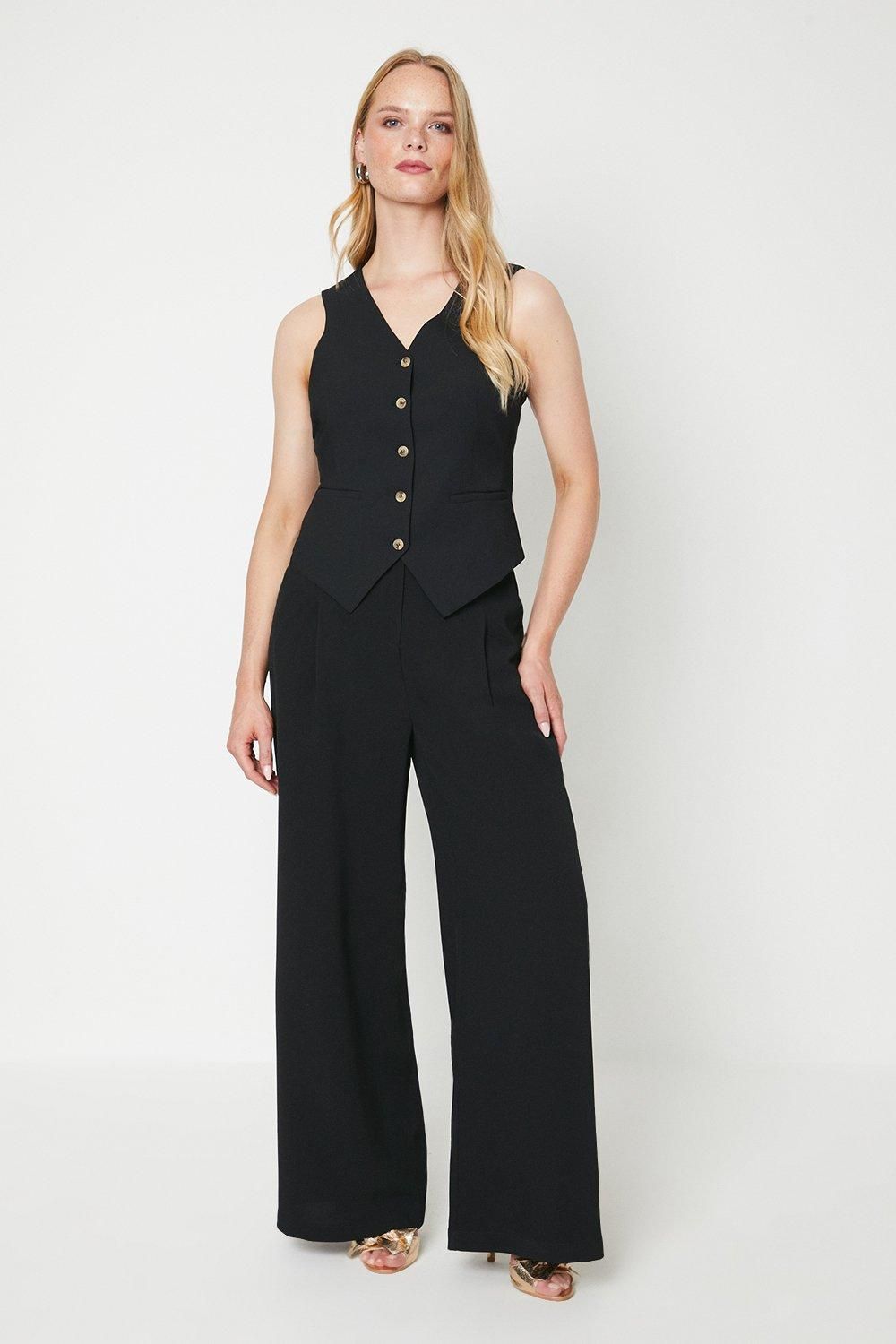 Oasis Tailored Waistcoat Black image 2