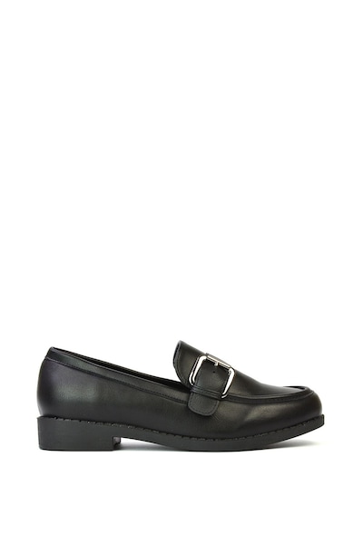 XY London 'Kali' Buckle Up School Shoes Loafers With Chunky Soles