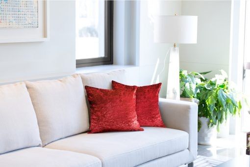 New Edge Blinds Crushed Velvet Cushion Cover image 2