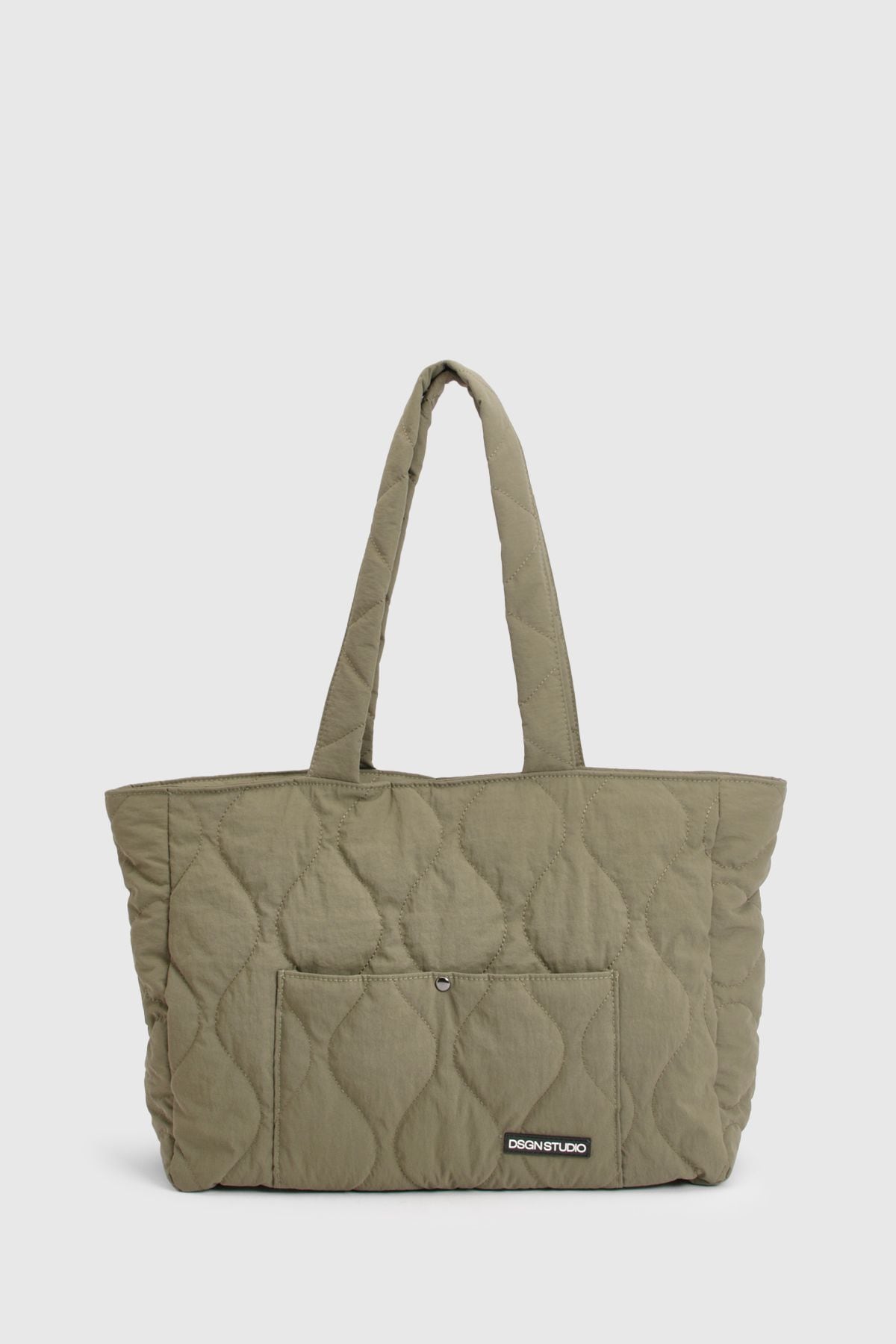 DSGN Studio DSGN Studio Quilted Large Tote Bag Khaki image 2