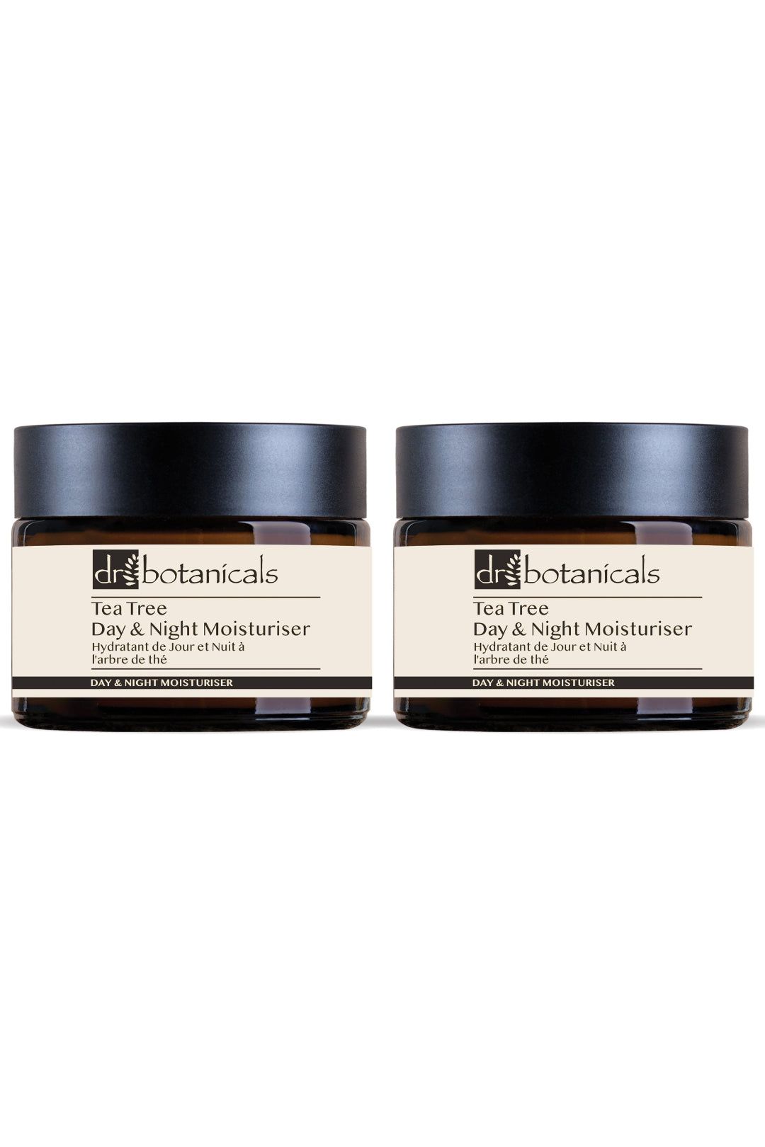 Dr. Botanicals Eucalyptus & Tea Tree Day & Night Moisturiser 50ml x 2 Duo Pack image 1