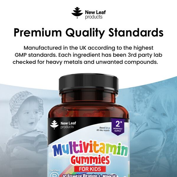 New leaf health New Leaf Products Multivitamin Gummies For Kids - Essential Daily Chewable Vitamins & Minerals 60 Vegan Gummies image 5