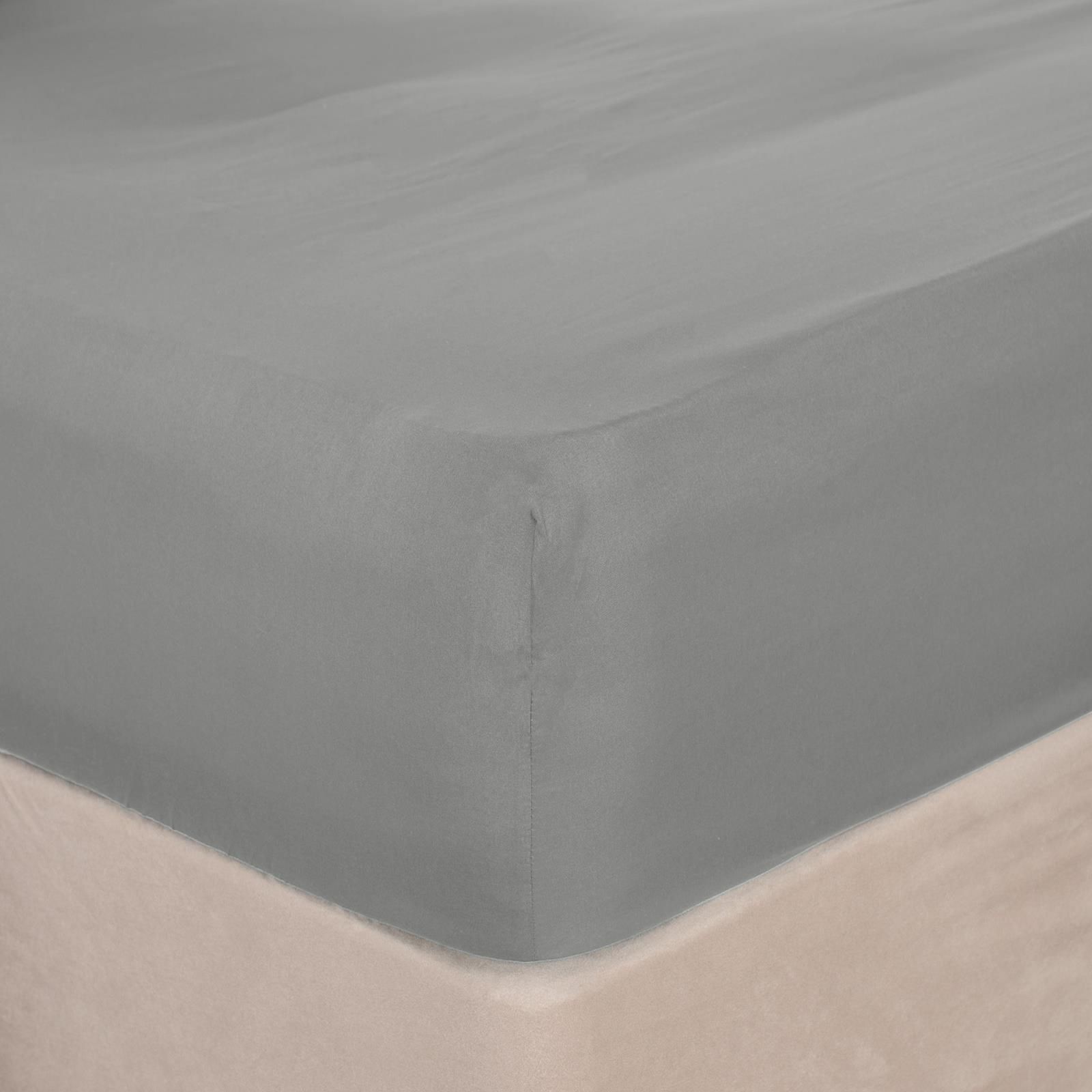 OHS Plain Bed Sheet Microfibre Deep Fitted Soft image 2