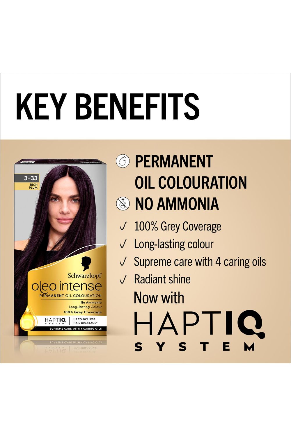 Schwarzkopf Oleo Intense 'Permanent Oil Colour Hair Dye' - 3-33 Rich Plum image 5