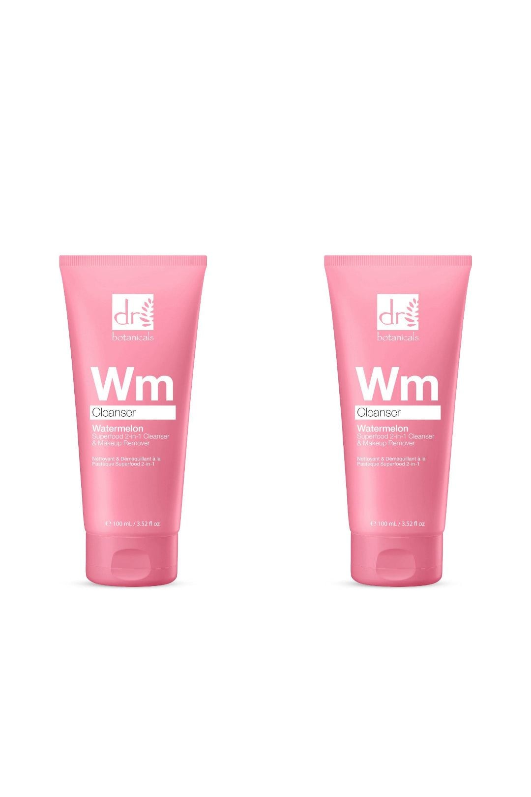 Dr. Botanicals Watermelon Superfood 2-in-1 Cleanser 100ml x 2 Duo Set image 1