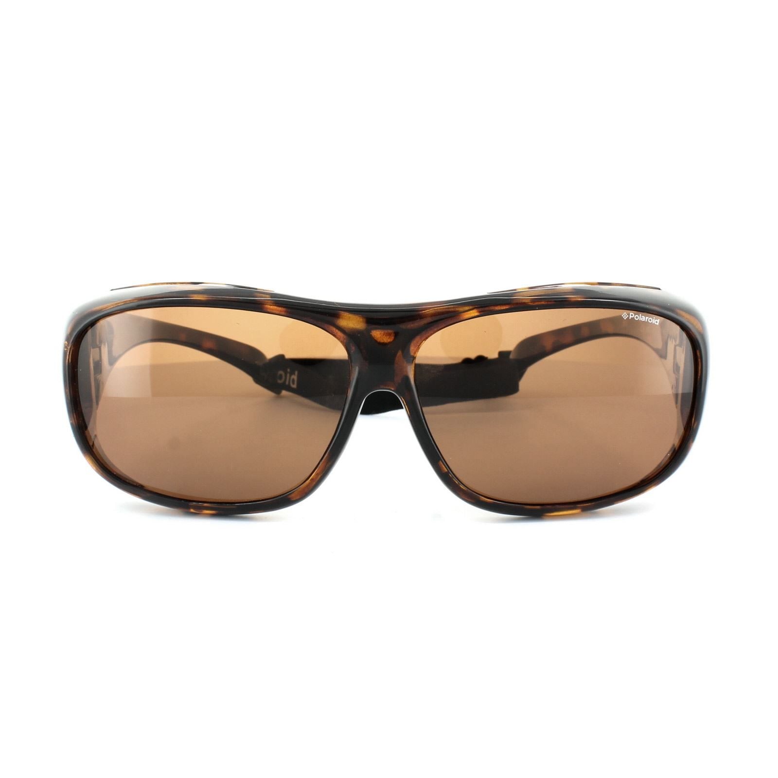Polaroid Suncovers Wrap Havana Copper Polarized Sunglasses image 1