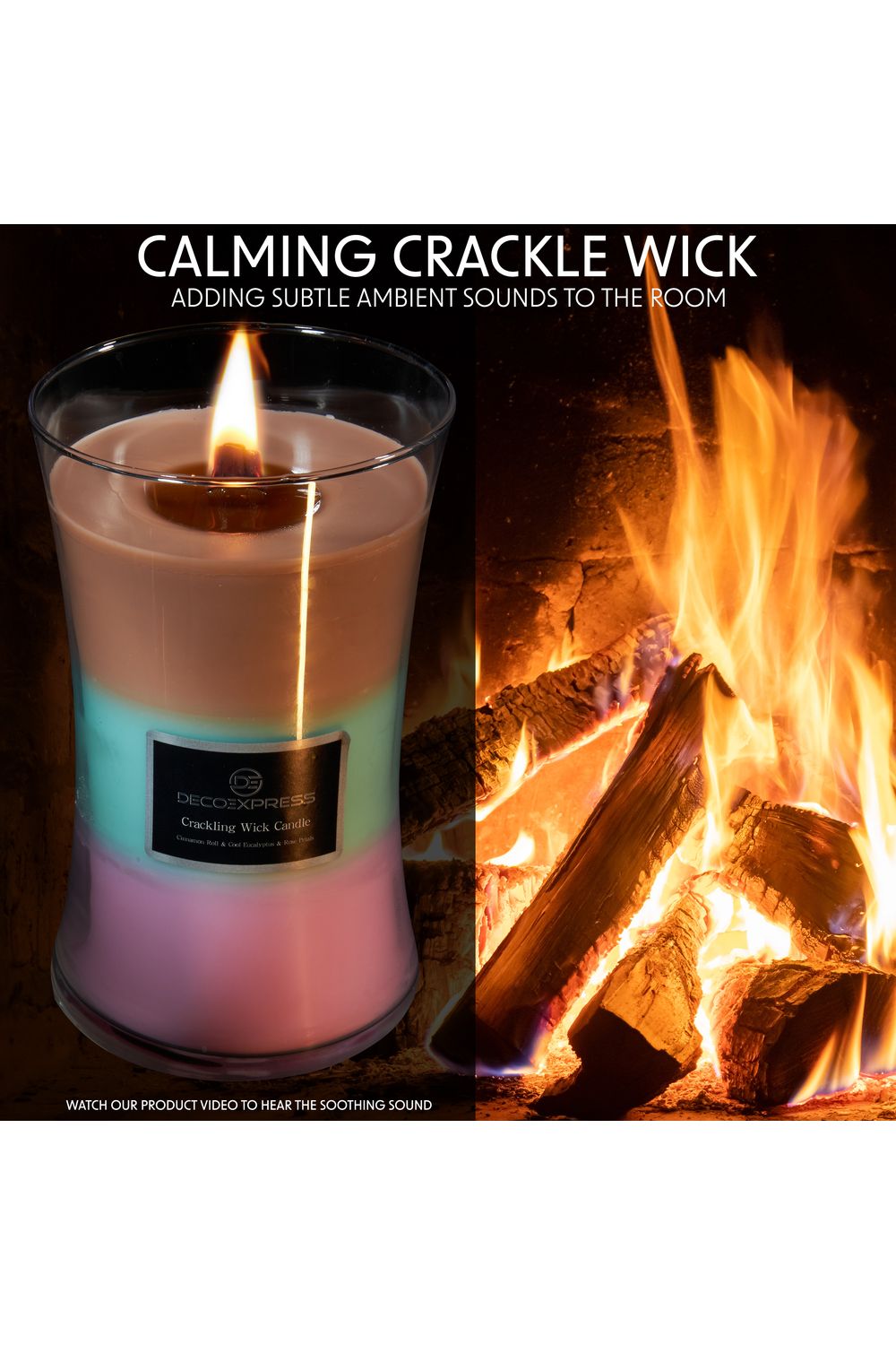 Deco Express Woodwick Candles - 3 Mixed Scented image 2