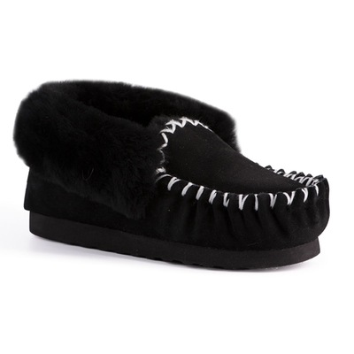 Aus Wooli Australia Hand Stitched Sheepskin Moccasin