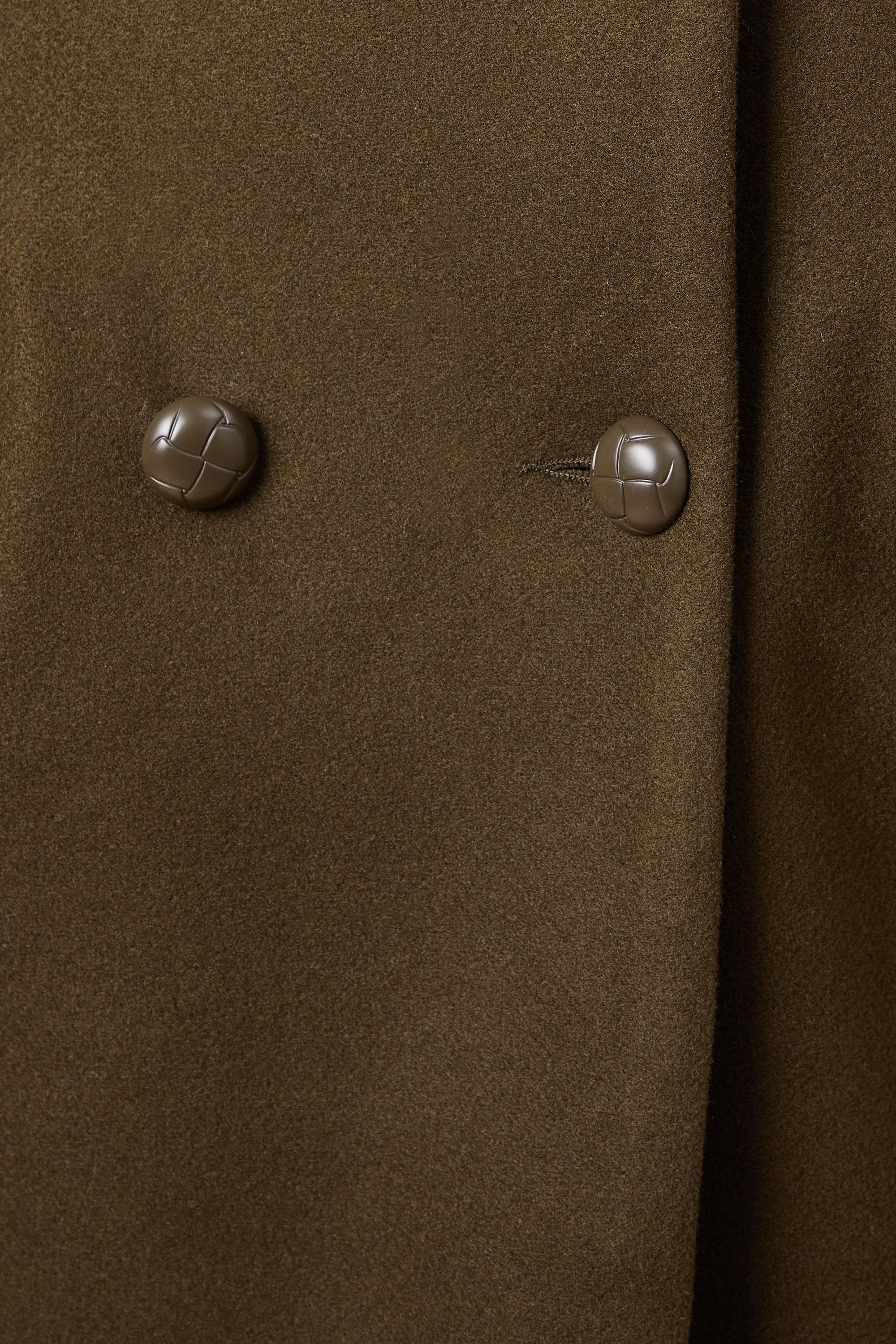 Oasis Longline Faux Wool Blazer Coat Forest image 5