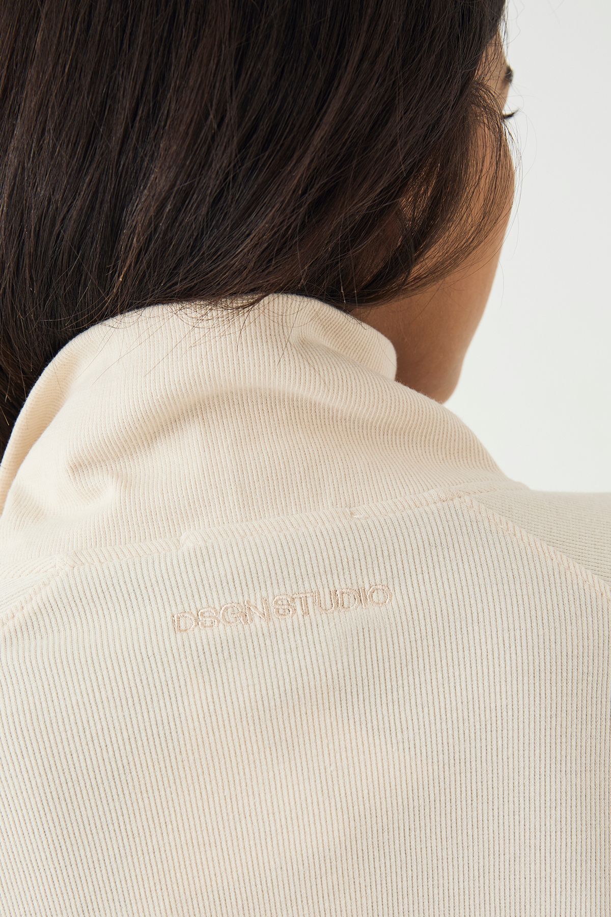 DSGN Studio DSGN Studio Rib Zip Through Funnel Neck Bomber Stone image 4