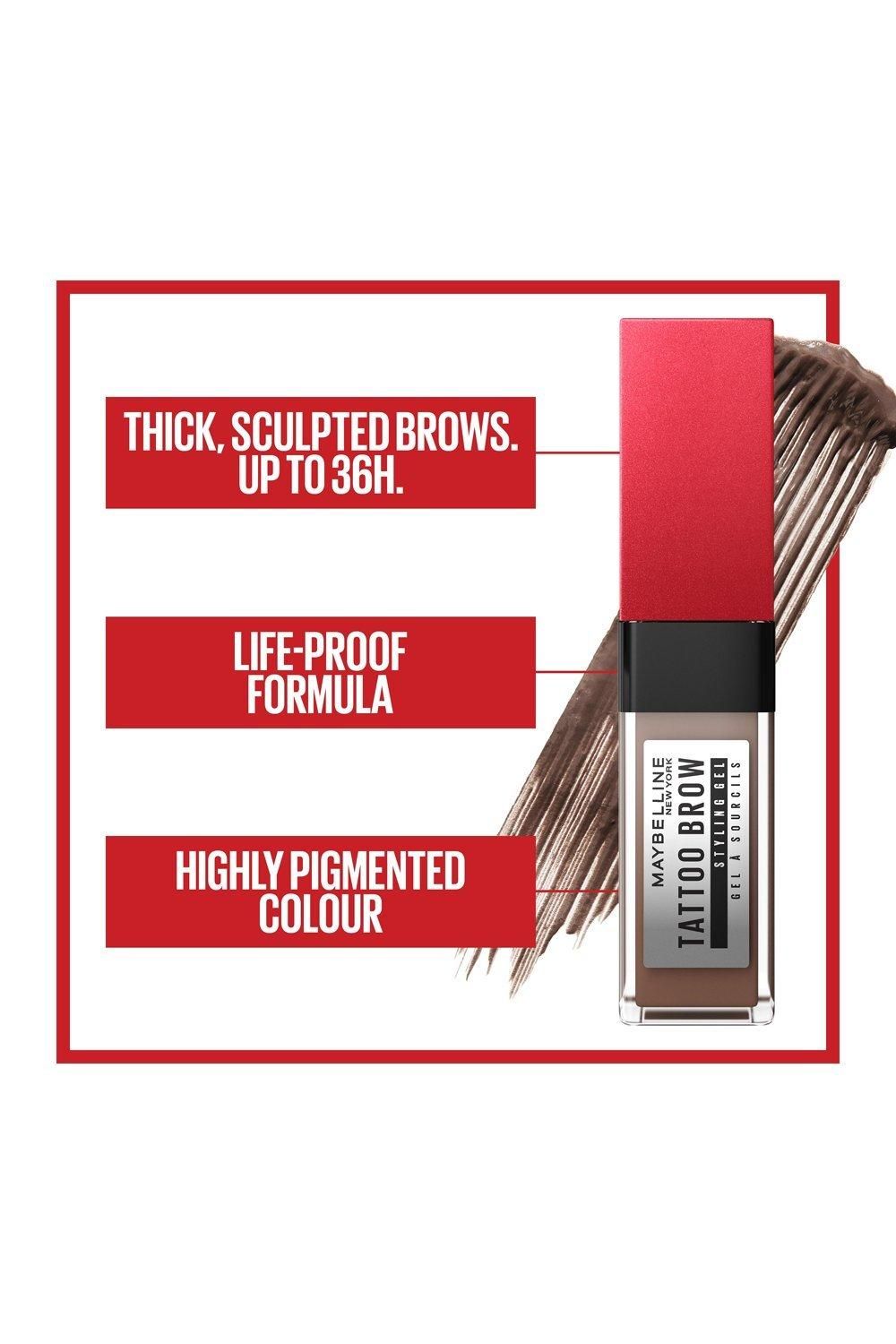 Maybelline Tattoo Brow 36hr Brow Gel Soft Brown image 6