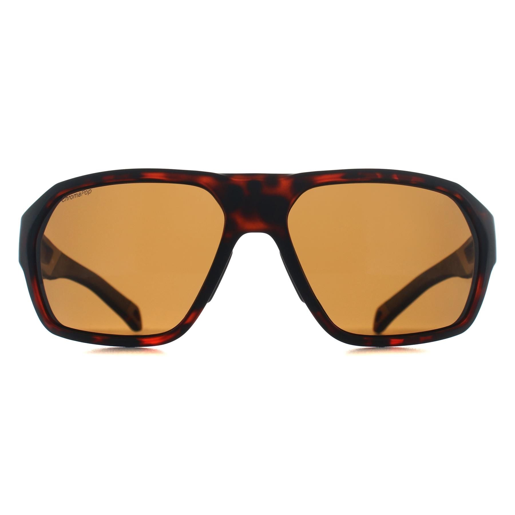 Smith Wrap Matte Havana Gold Chromapop Polarized Brown Deckboss