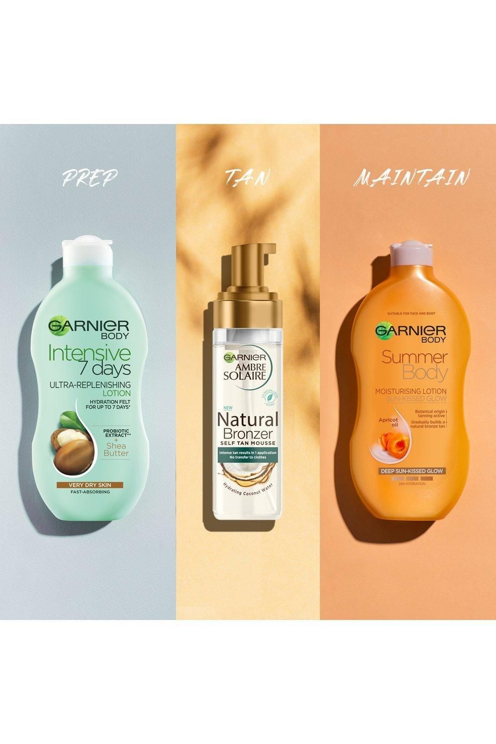 Garnier Ambre Solaire Vegan Natural Bronzer Intense Clear Self Tan Mousse Multi image 8