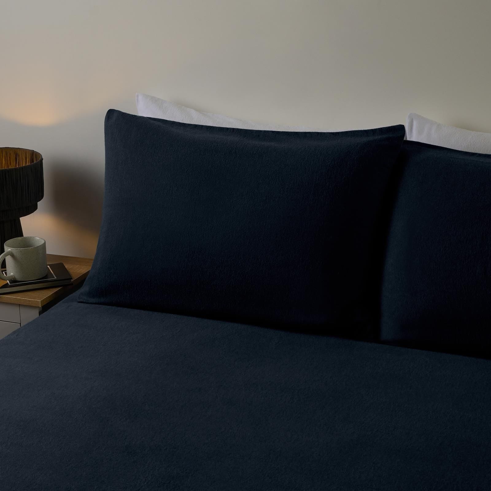 OHS 2 Pack Essential Brushed Cotton Soft Housewife Pillowcases image 1