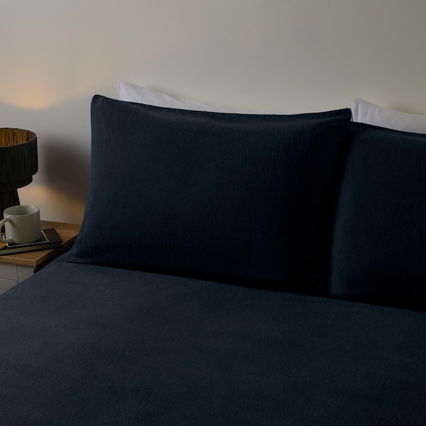 OHS 2 Pack Essential Brushed Cotton Soft Housewife Pillowcases