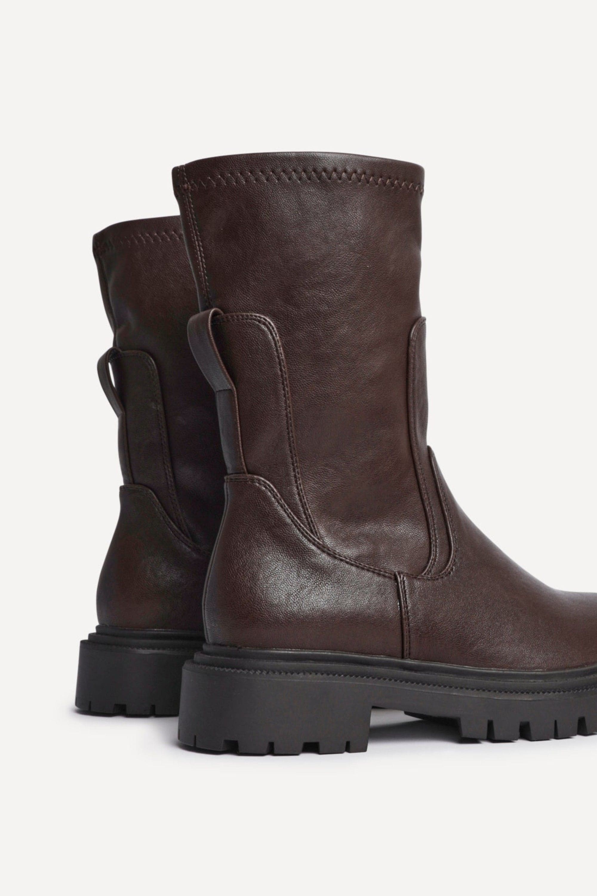 Linzi Peggy Brown Mid-Length Chelsea Boots image 4