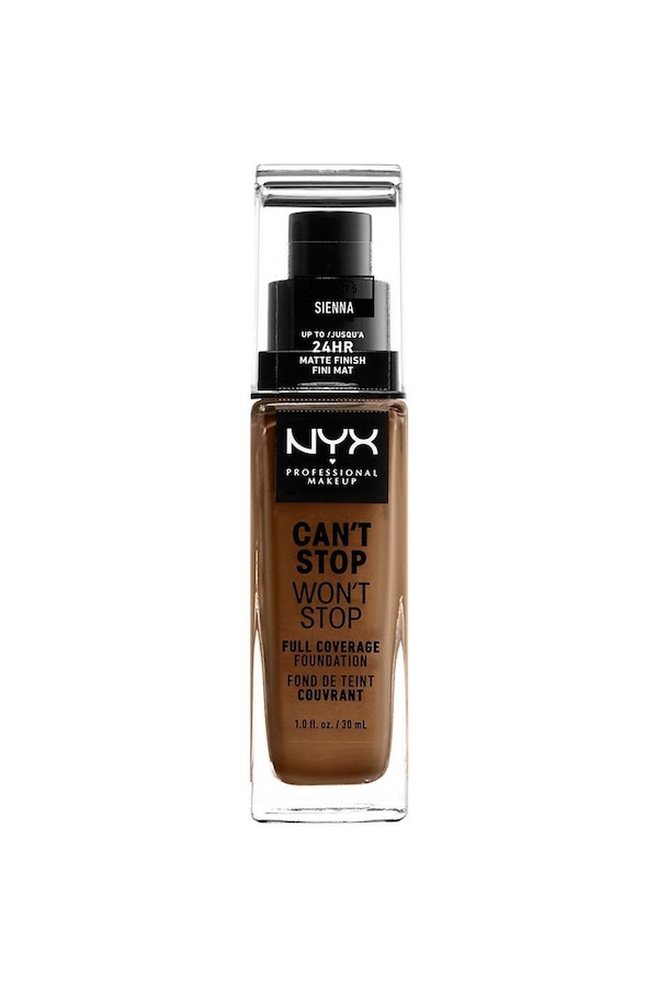 NYX Professional Makeup Can't Stop Won't Stop Full Coverage Foundation Sienna