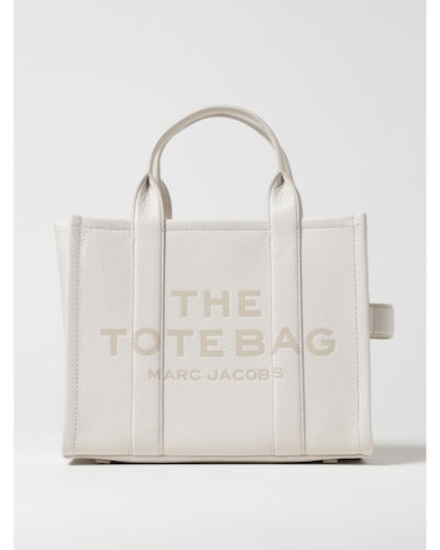 Marc Jacobs The Tote Bag Leather Tote Wo - Silver Handbags