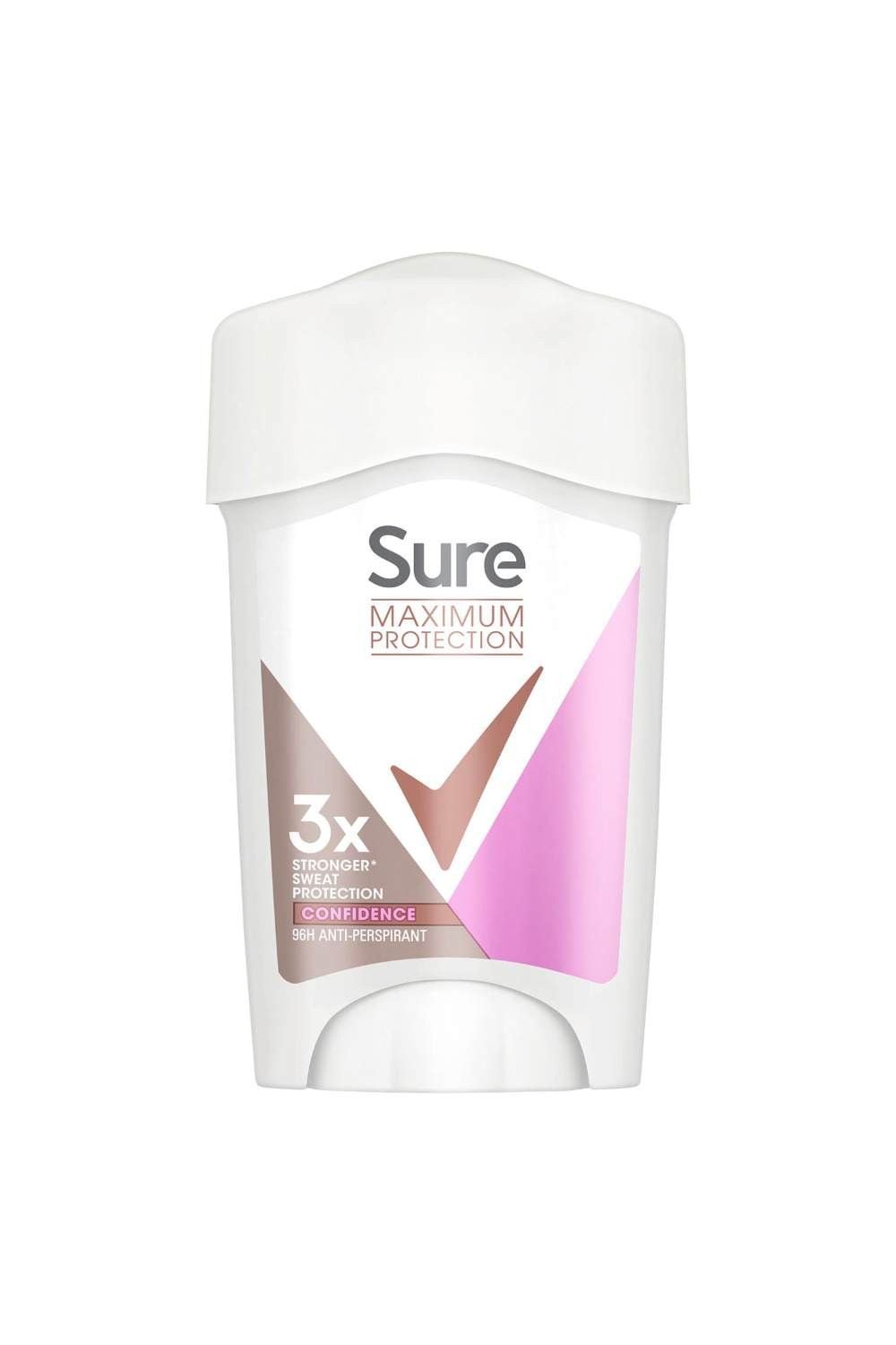 Sure Women Maximum Protection 'Anti-Perspirant Deodorant' Cream, 3x50ml image 3