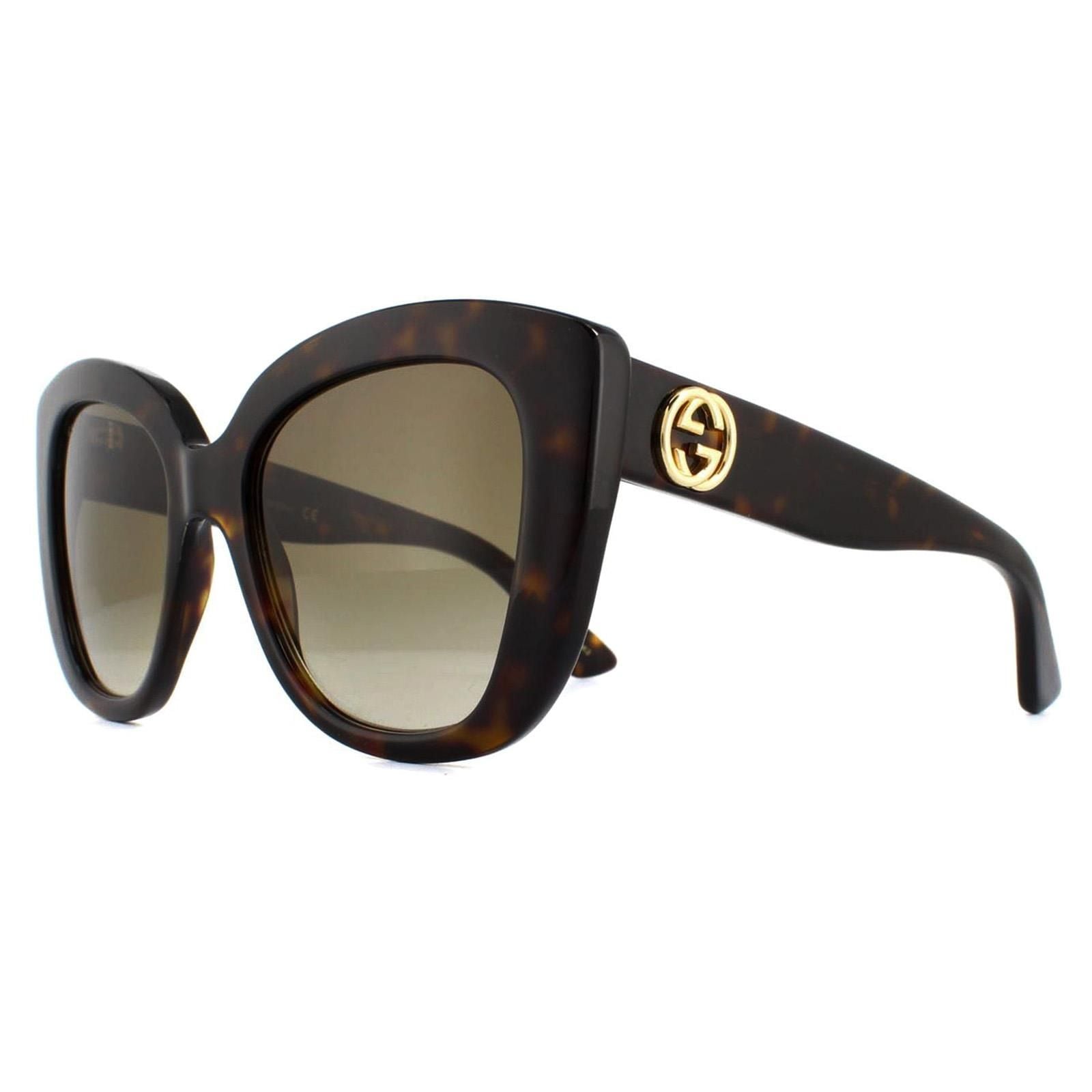 Gucci Cat Eye Havana Brown Gradient Sunglasses image 2