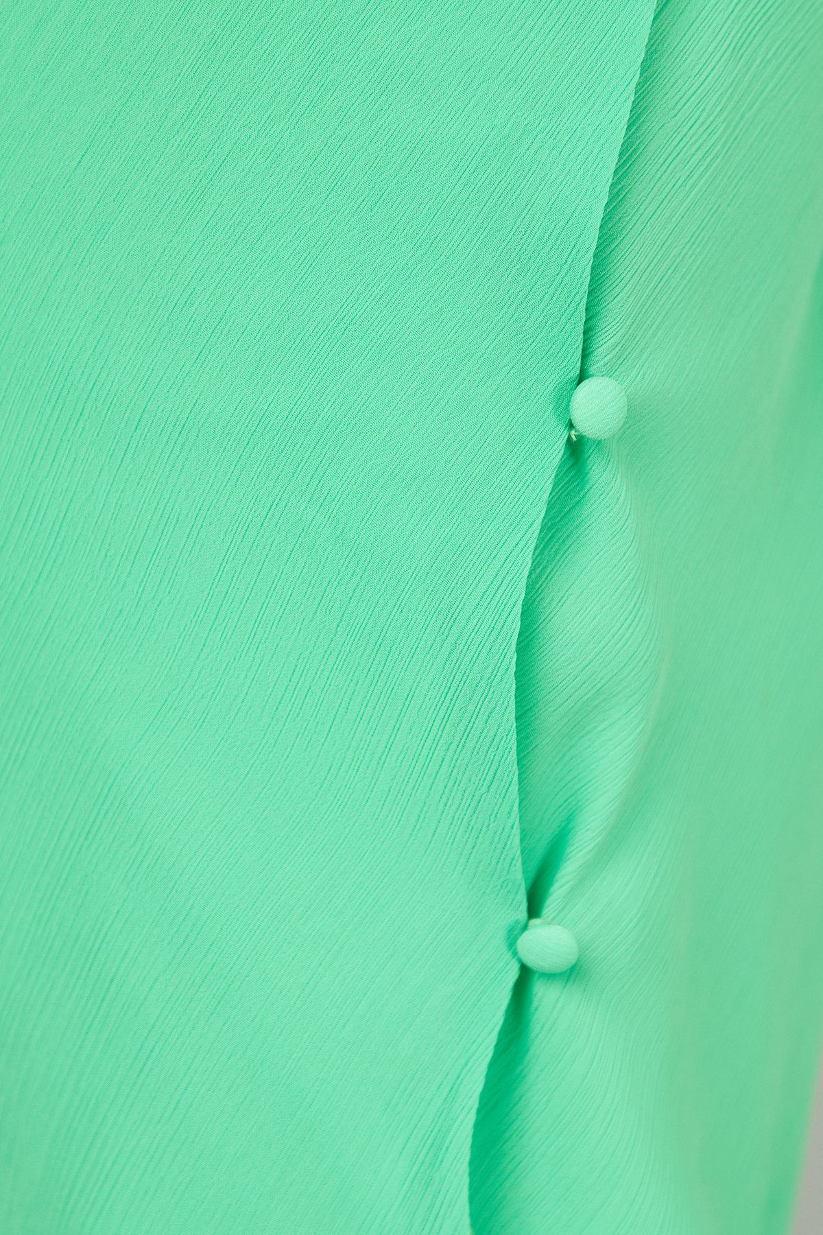 Warehouse Tony Chiffon Cowl Button Wrap Midi Slip Dress Bright Green image 6