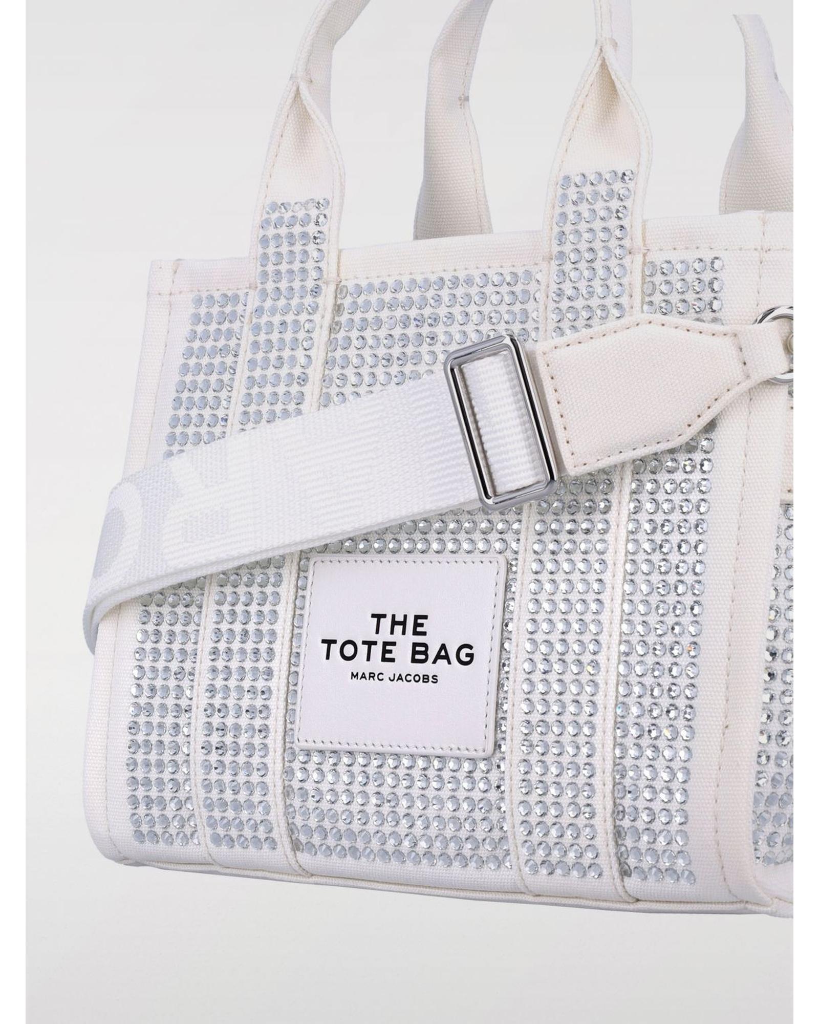 Marc Jacobs Mini Crystal Tote Bag Wo - White Handbags image 3