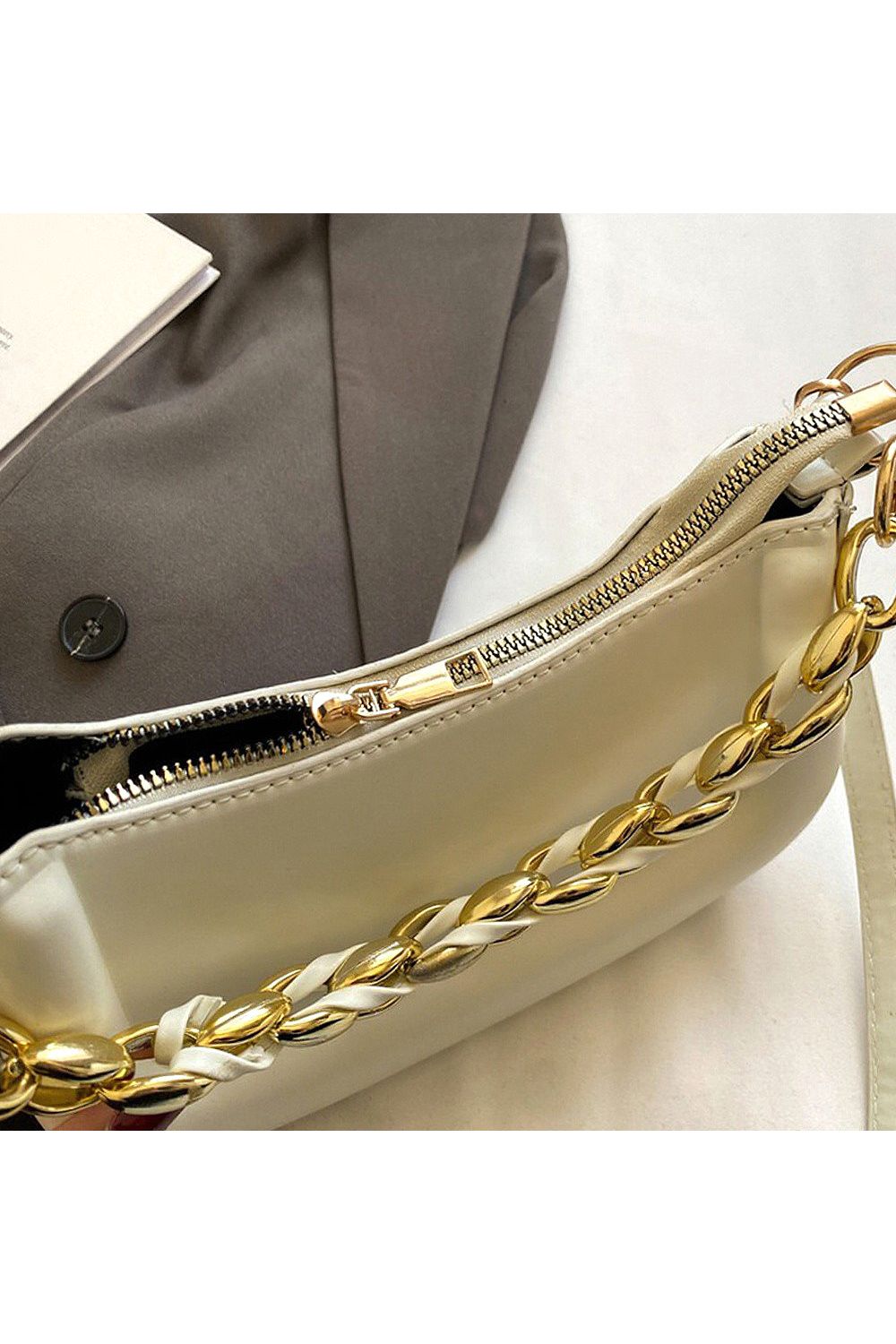 XY London 'Helina' Women's Small Handbag With Shoulder Strap and Chain Strap image 4