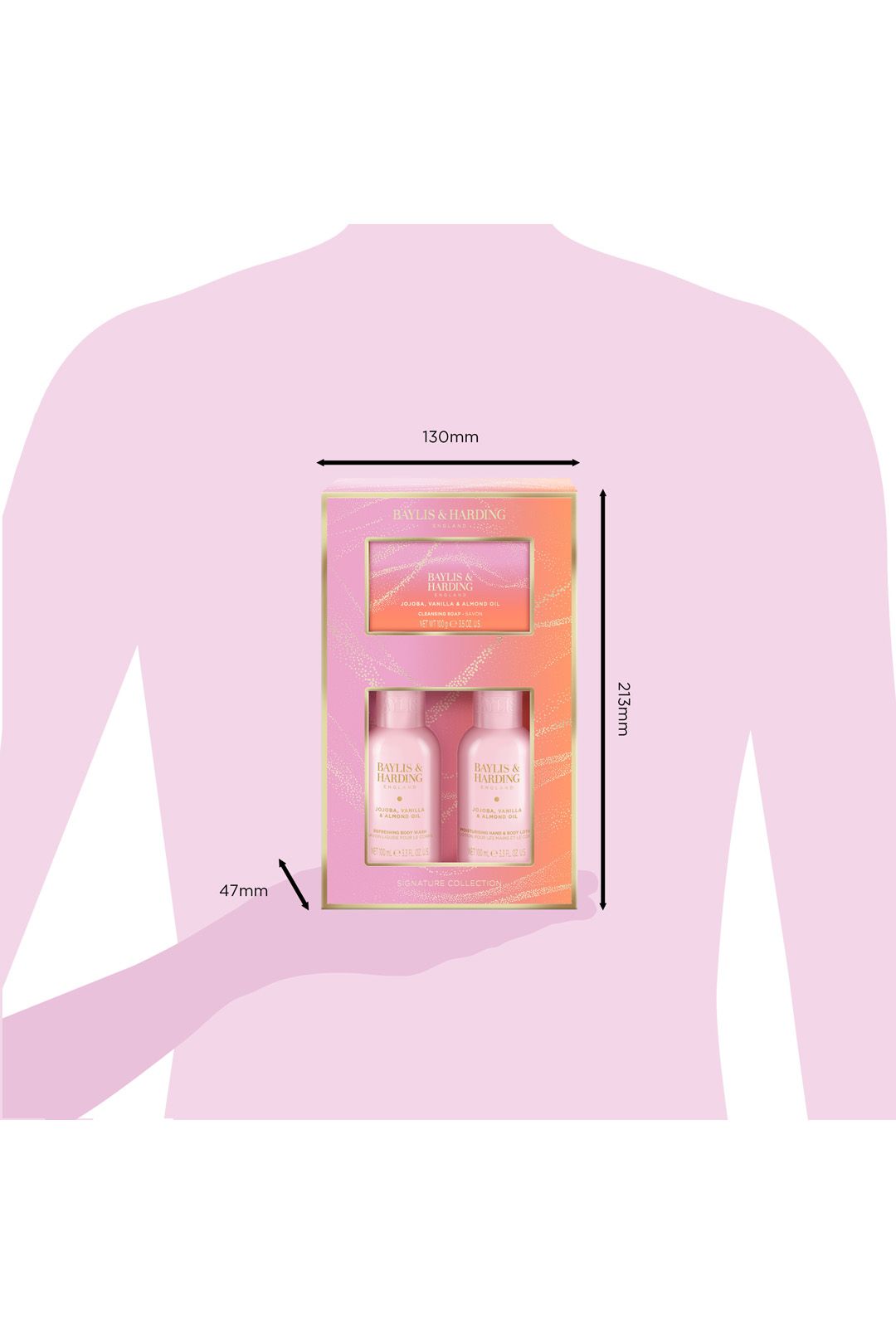 Baylis & Harding Jojoba, Vanilla & Almond Oil Make Me Sparkle Bathing Gift Set Multi image 7