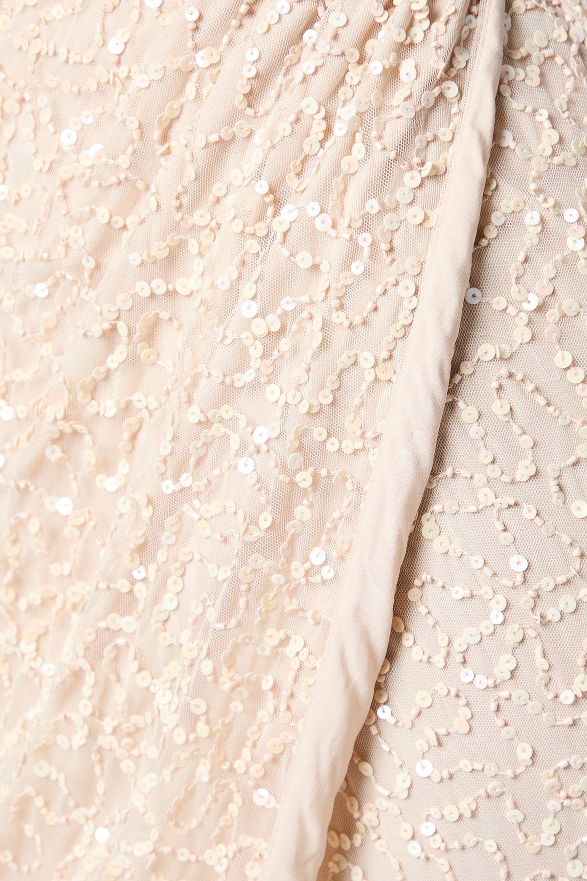 Coast Sequin Bardot Maxi Bridesmaid Dress Champagne image 5