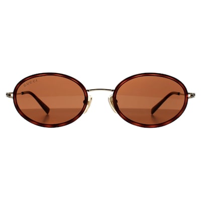 Gucci Oval Havana Gold Brown GG1980S