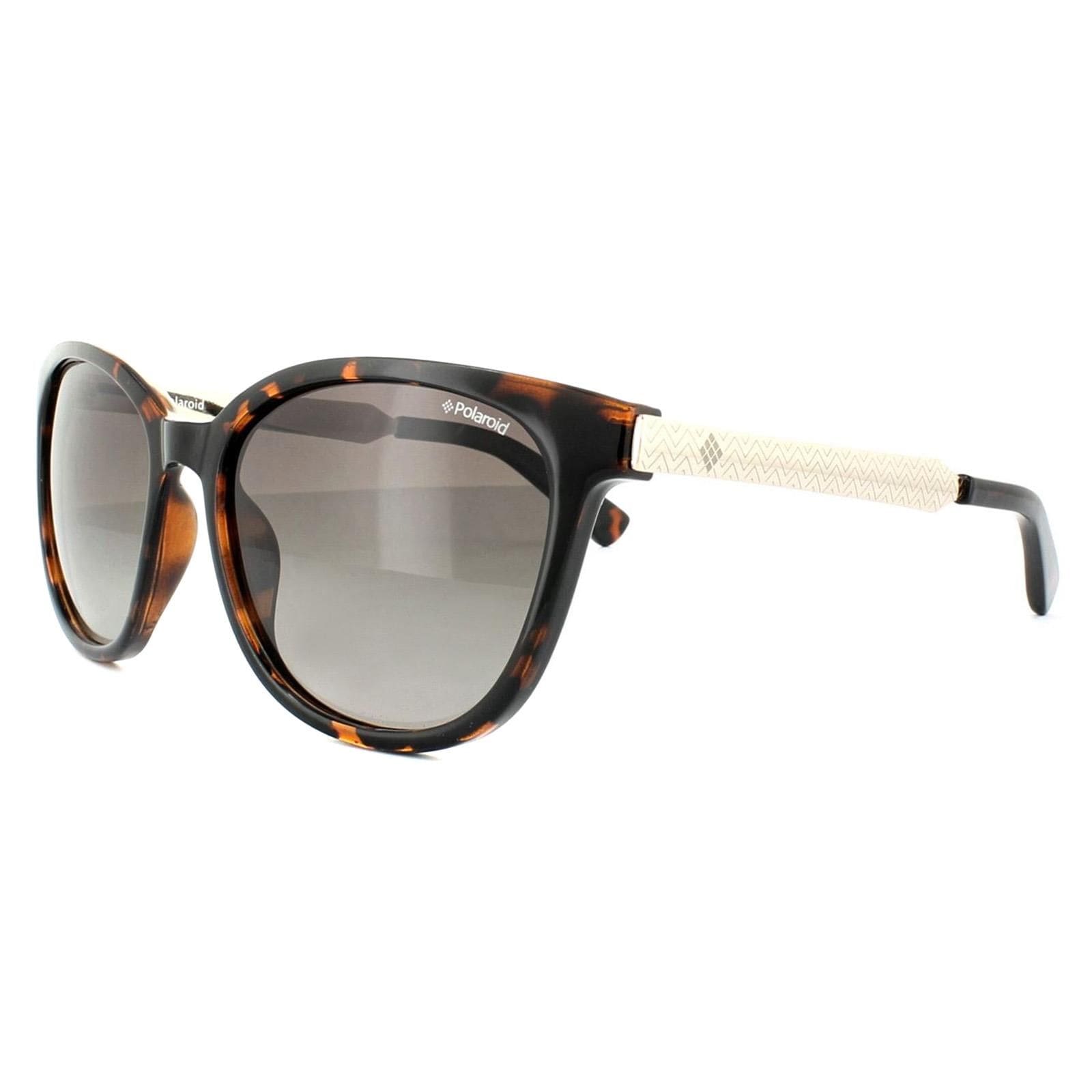 Polaroid Cat Eye Havana Gold Brown Polarized Sunglasses image 2