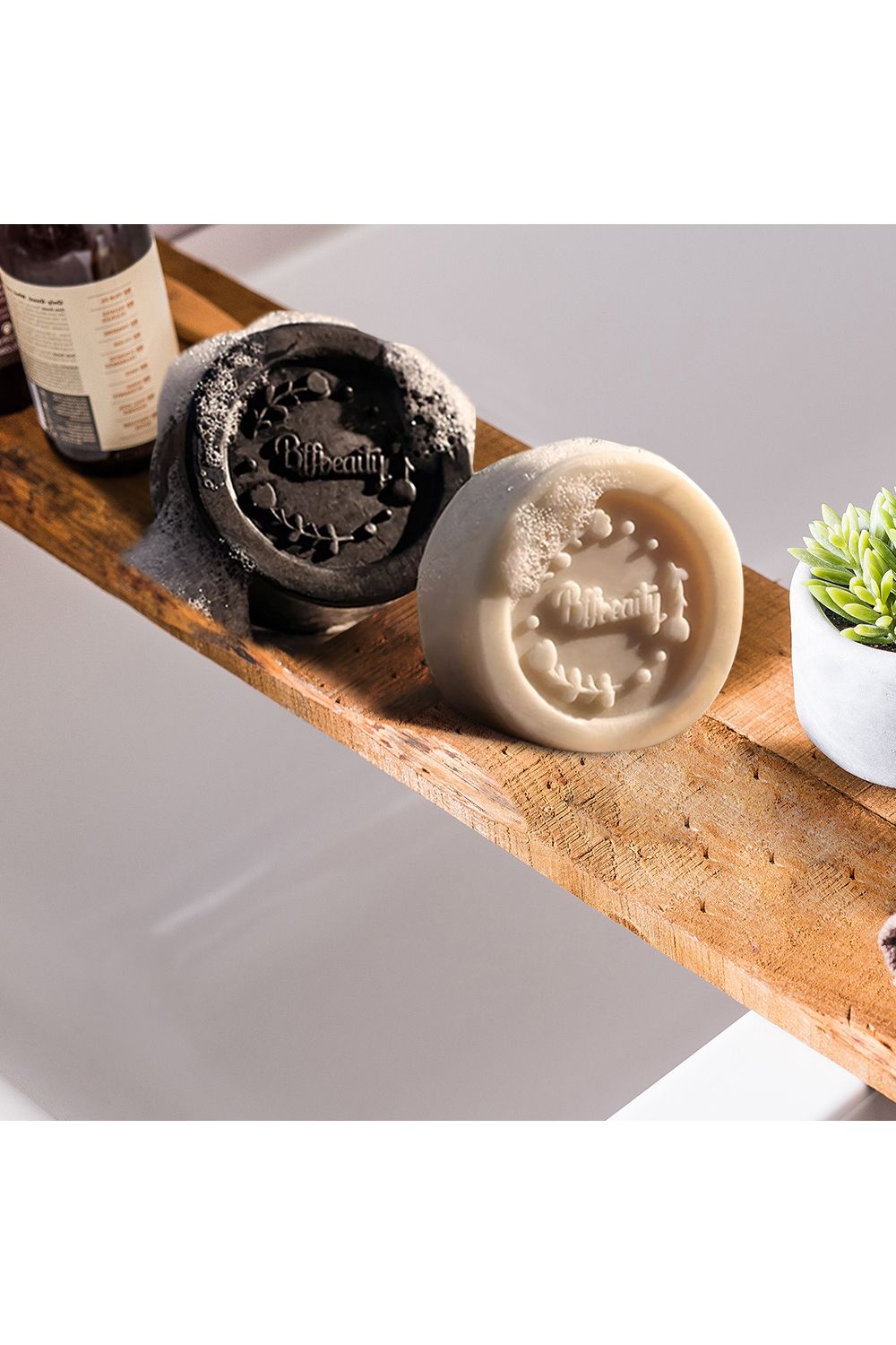 Living and Home Soap Bar Facial Cleansing Soap Bars 2 Pcs Face Cleanser Bar Set image 2