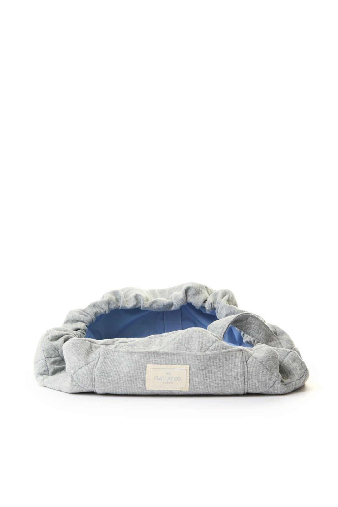 The Flat Lay Co Drawstring Makeup Bag - Cozy Cotton Grey Multi image 6