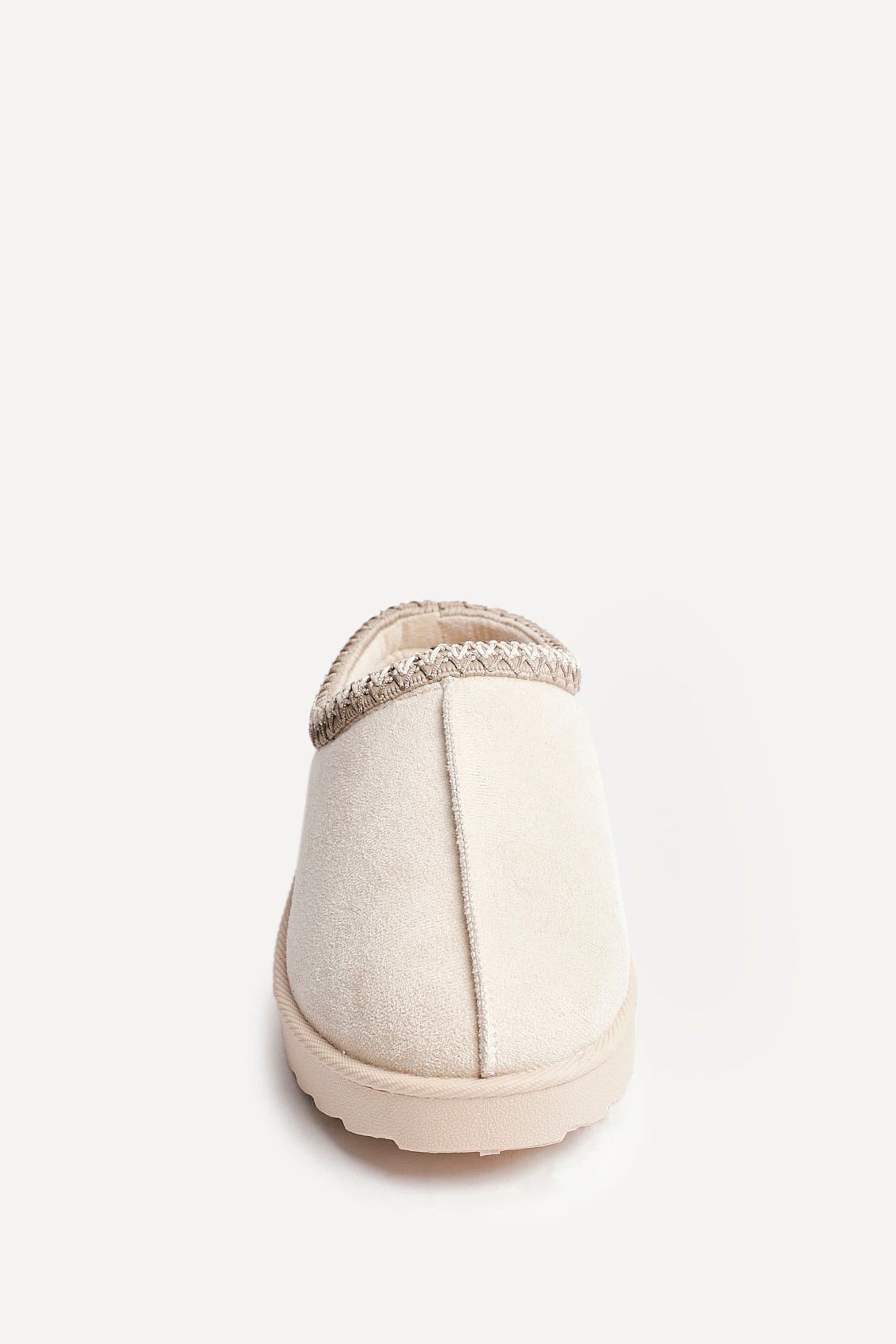 Linzi Tammy Beige Suede Slipper image 4