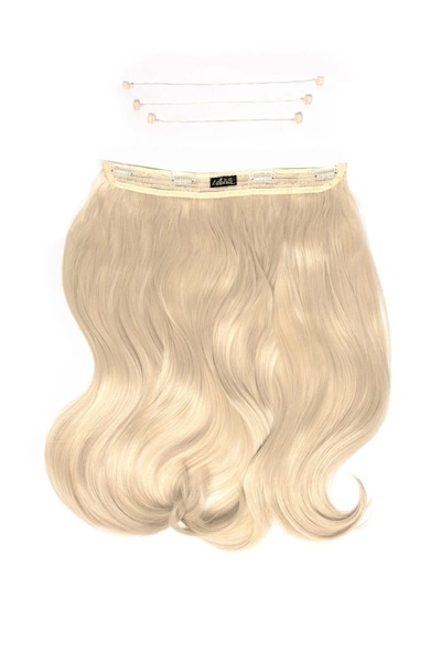 Lullabellz 18" 1 Piece Hidden Halo Blow Dry Hair Extensions Light Blonde