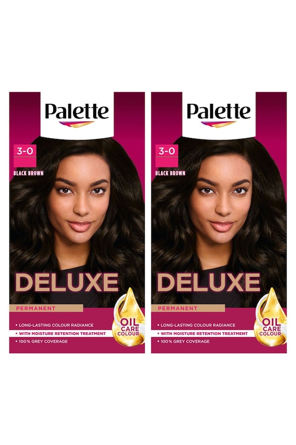 Schwarzkopf Deluxe Creme Colouration 3-0 Black Brown 'Hair Dye', 2 Pack