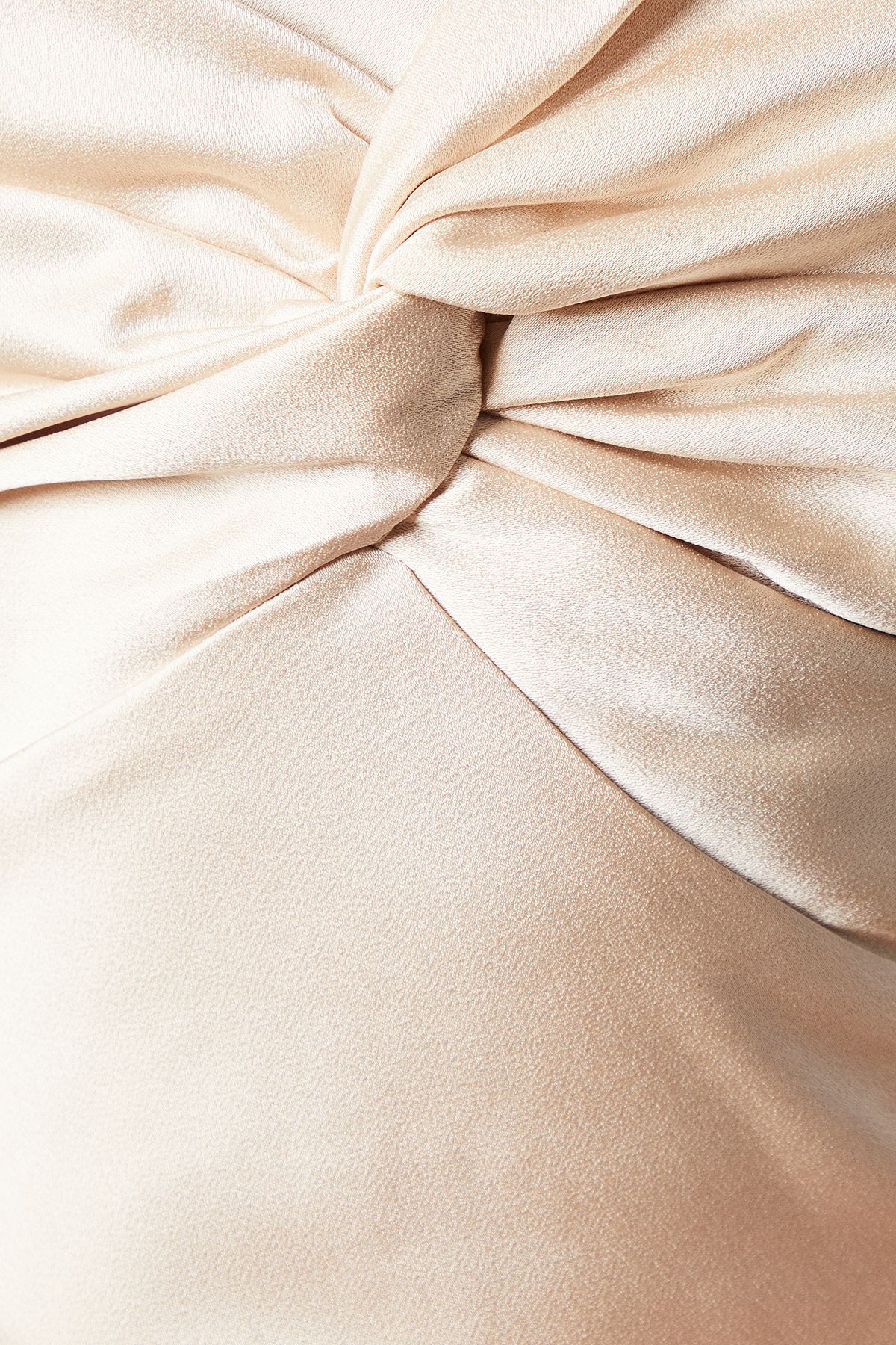 Oasis Oasis by Coast Satin Twist Front Angel Sleeve Midi Bridesmaid Dress Champagne image 5