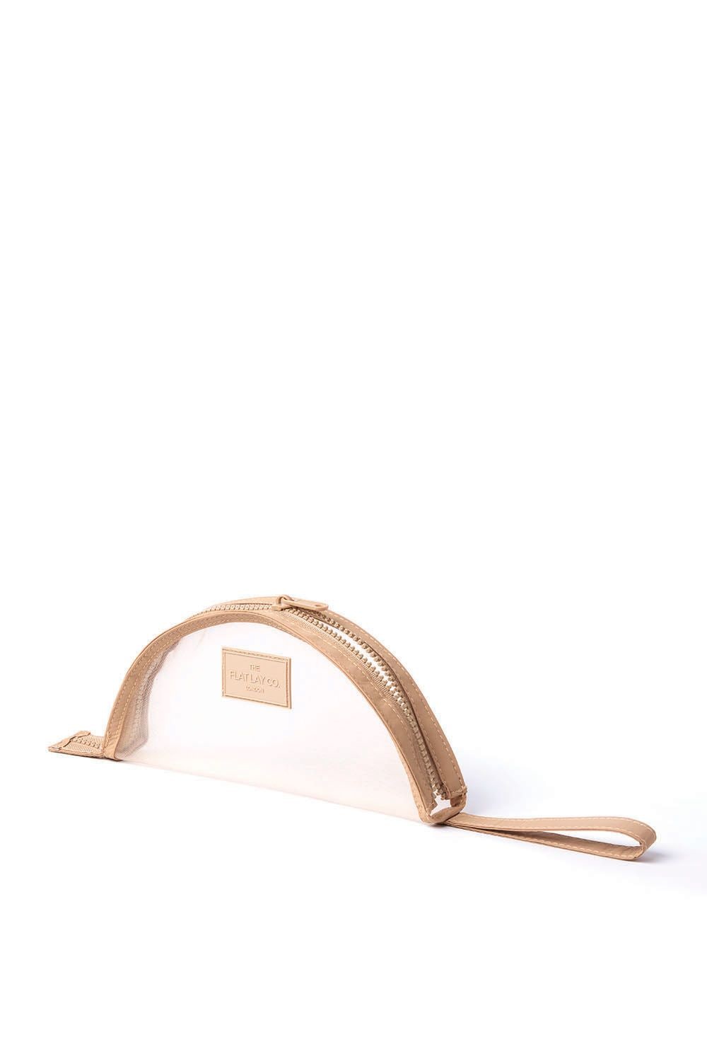 The Flat Lay Co Mesh Lunar Flat Lay Makeup Pouch - Taupe Multi image 2