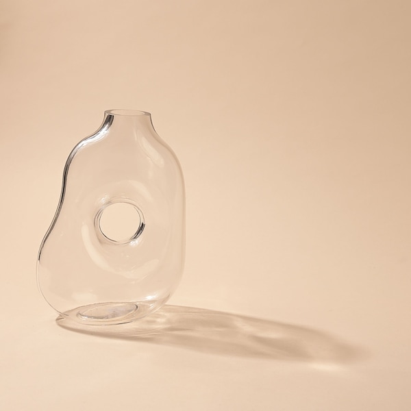 Hestia Handmade Coloured Glass Vase - Abstract