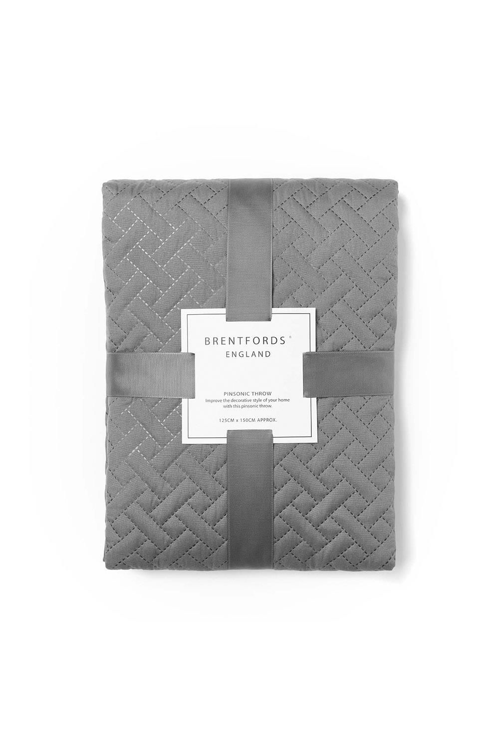 OHS Geo Pinsonic Throw Blanket Quilted Bedspread image 1