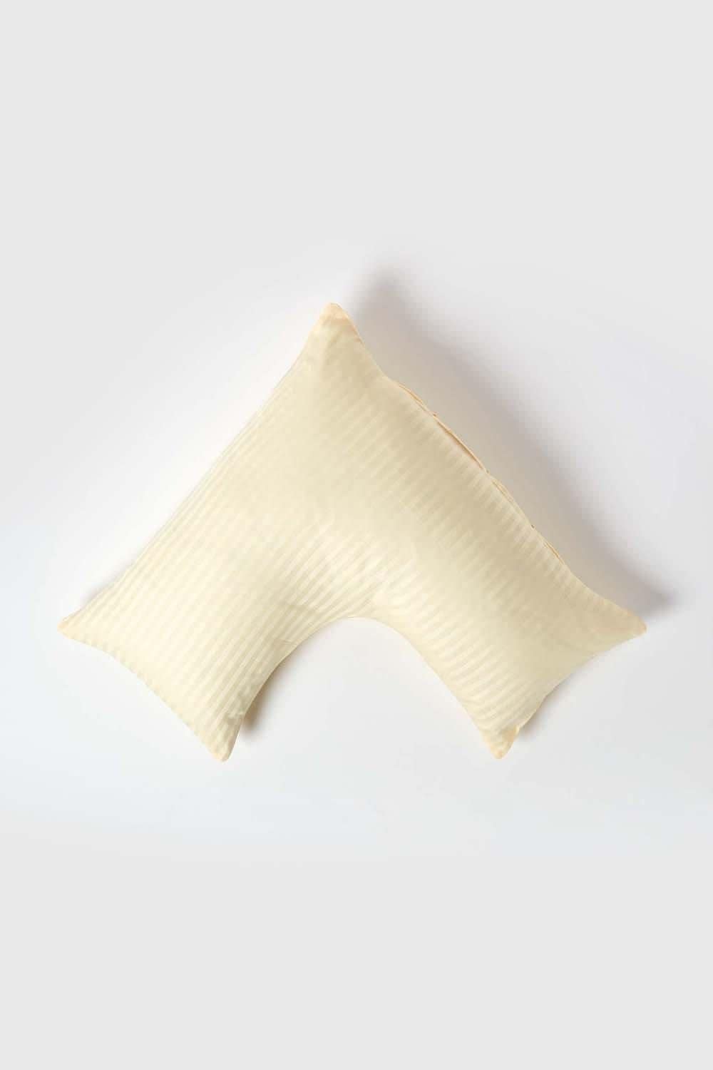 Homescapes Egyptian Cotton Super Soft V Shaped Pillowcase 330 TC image 1