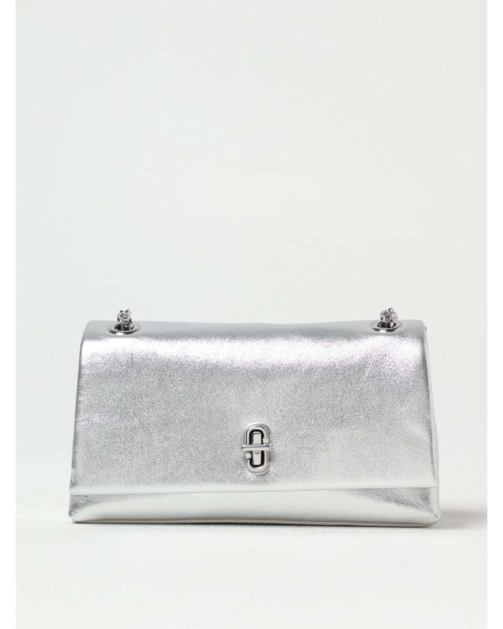 Marc Jacobs Metallic Clutch Bag Wo - Silver image 1